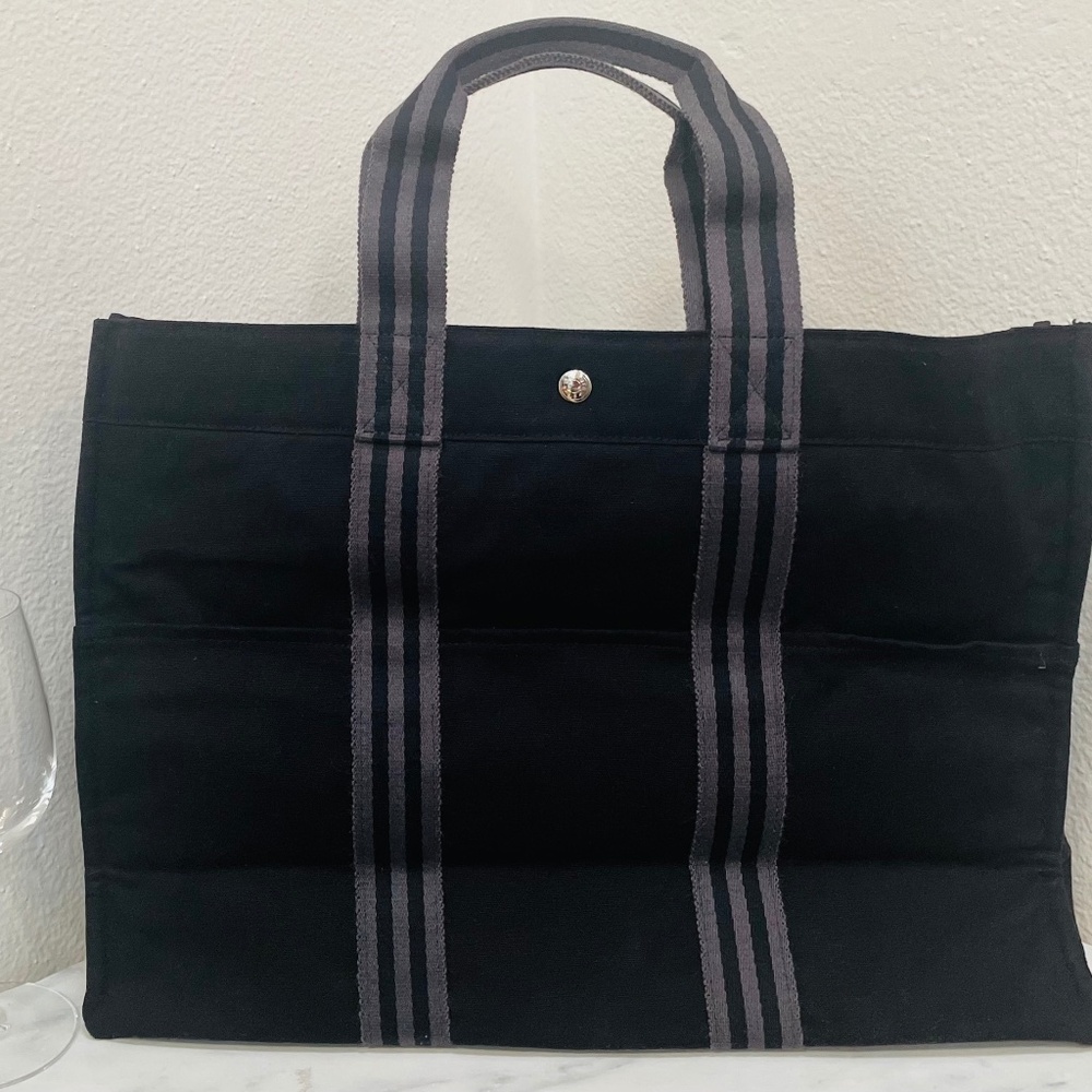 Hermes Toile Fourre Tout (Tote) GM